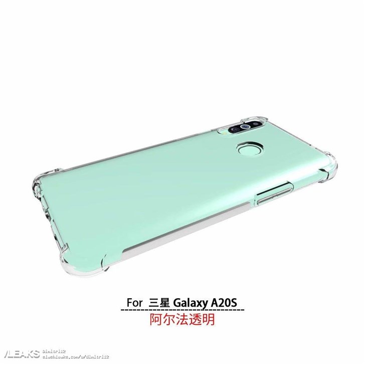 三星Galaxy A20s带壳渲染图曝光：后置三摄