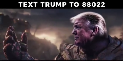 不满弹劾条款 特朗普变身灭霸 原作者:受到冒犯