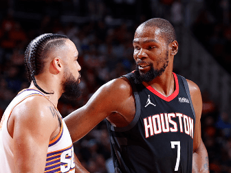 杜兰特三分准绝杀！火箭险胜太阳 阿门17+7+6布克27分