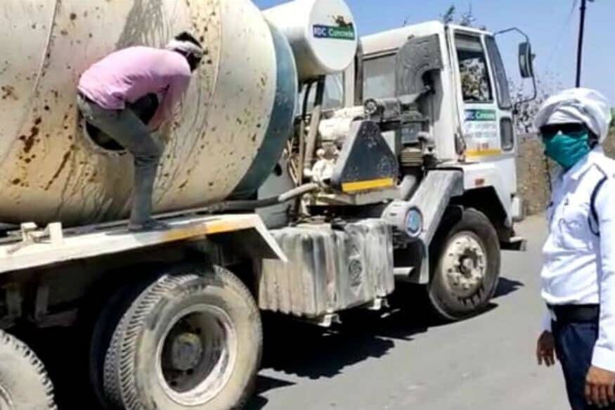封锁令再延期 印度18名劳工为返乡躲进水泥搅拌车
